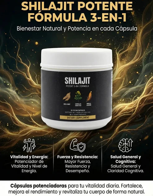 Cápsulas de Shilajit 100 Puro del Himalaya 92 Minerales 30 Cápsulas