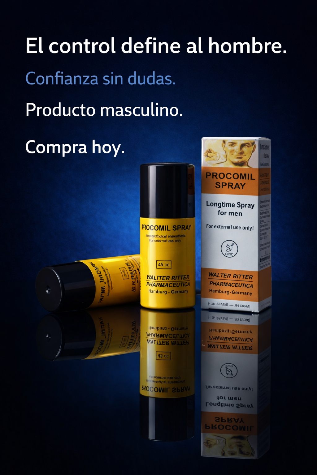Procomil Spray – Control y Confianza Masculina