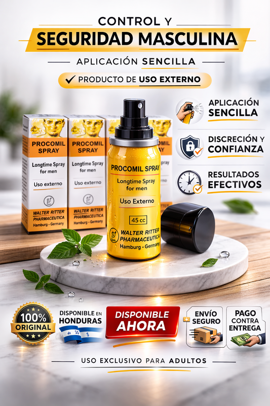 Procomil Spray – Control y Confianza Masculina