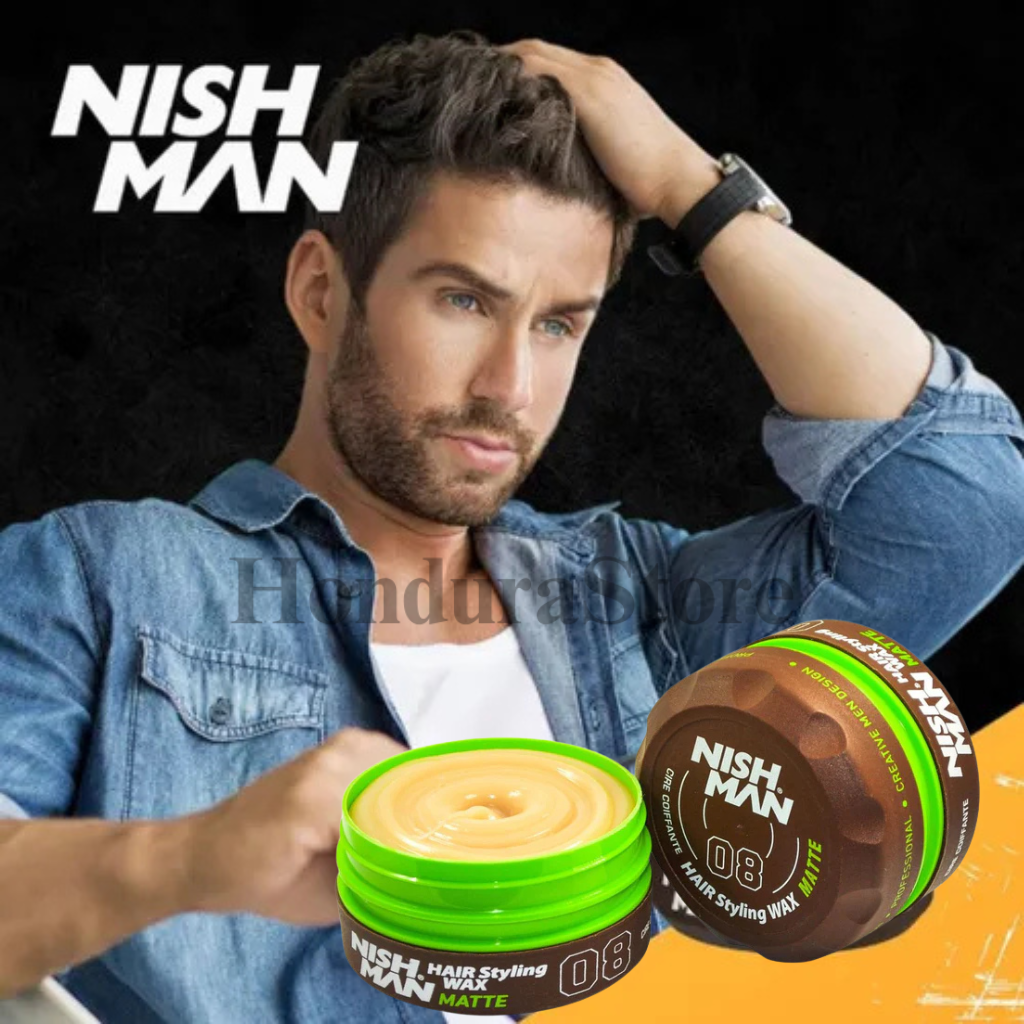 Nishman 08 Matte Hair Styling Wax 150 ml (CERA)
